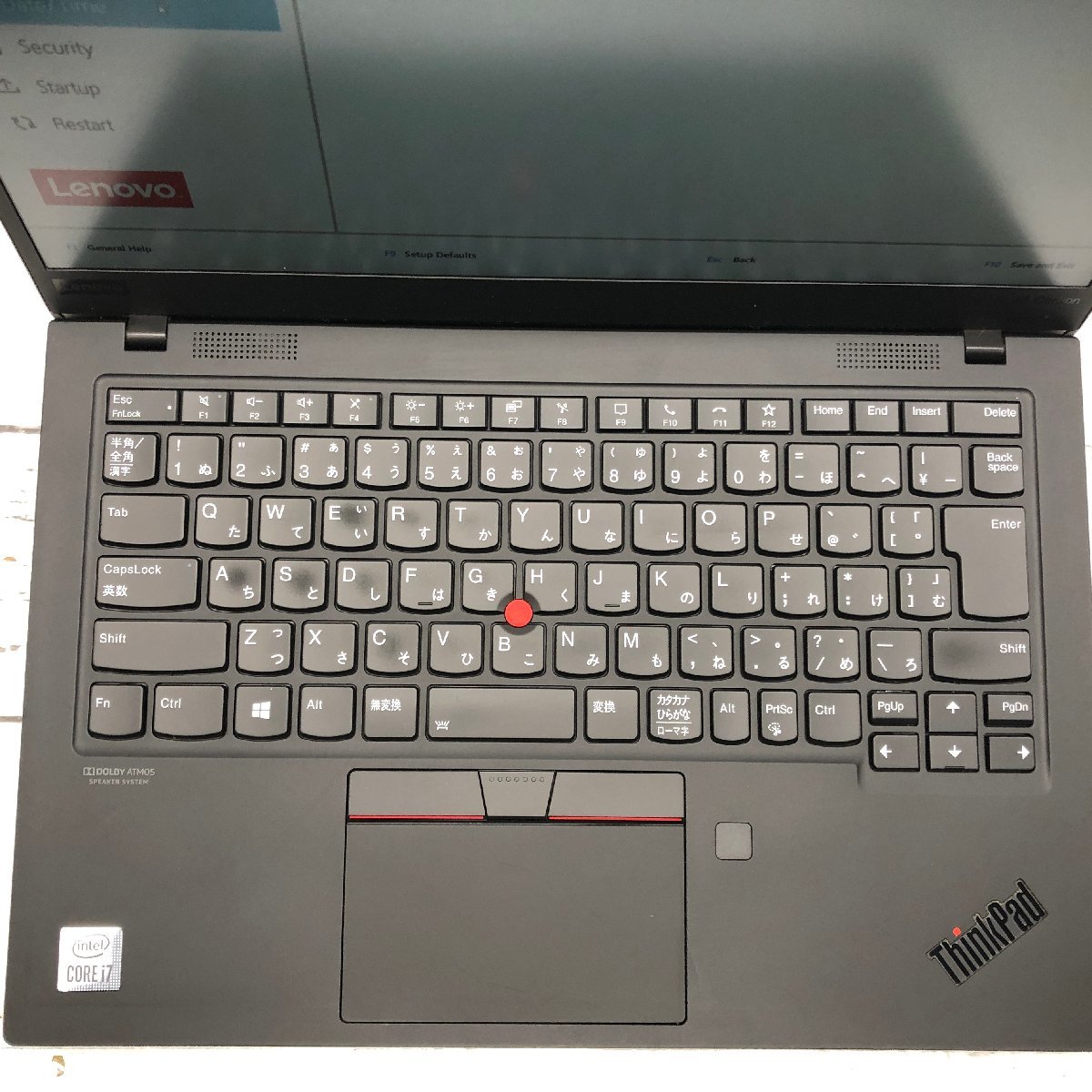 Lenovo ThinkPad X1 Carbon 20U9-S05U00 Core i7 10510U 1.80GHz/16GB/512GB(NVMe) 〔B0228〕_画像3