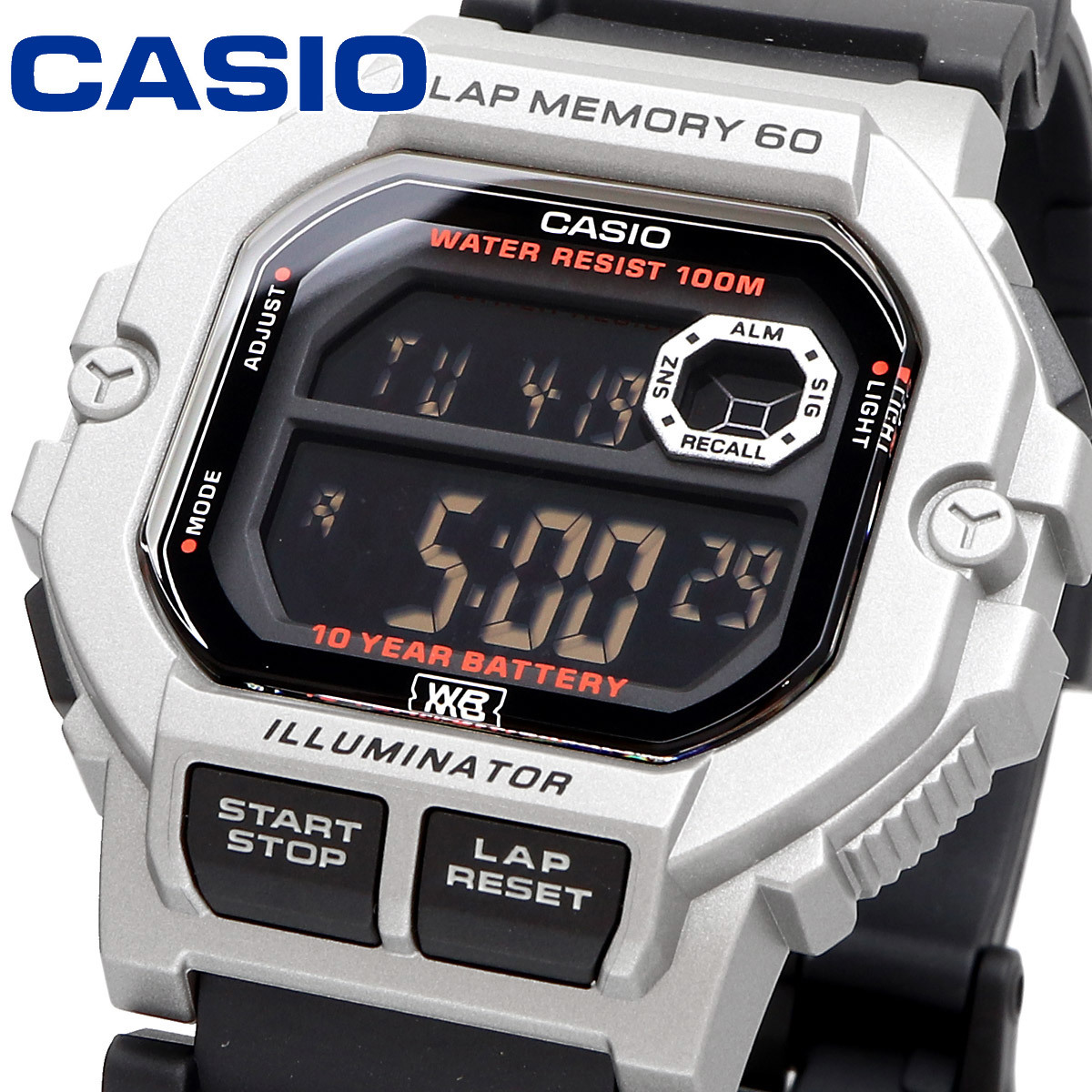 CASIO カシオ 腕時計 メンズ チープカシオ チプカシ 海外モデル 60ラップメモリ ランニング WS-1400H-1BV_画像1