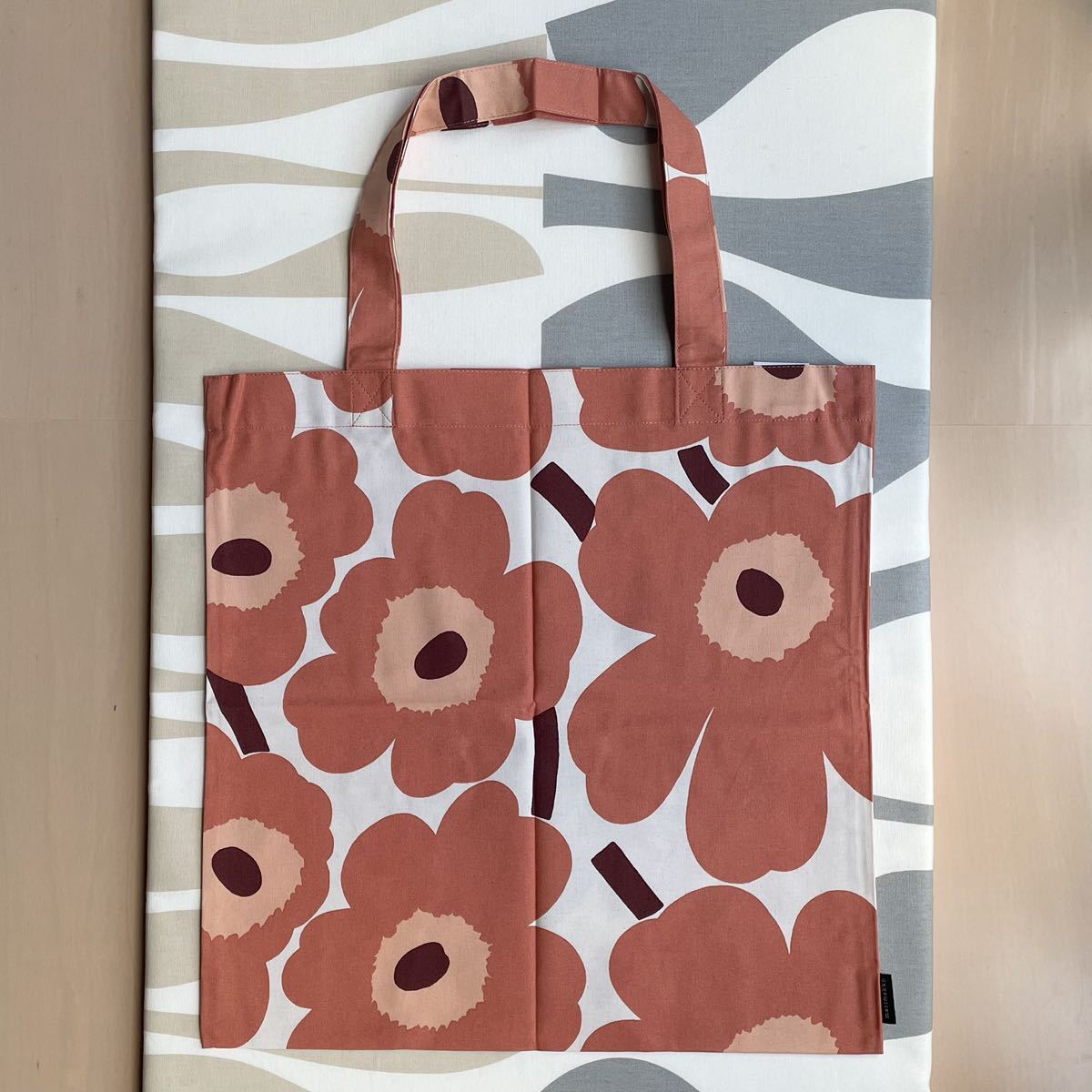 新品 marimekko PIENI UNIKKO マリメッコ ピエニ ウニッコ トートバッグ アプリコット