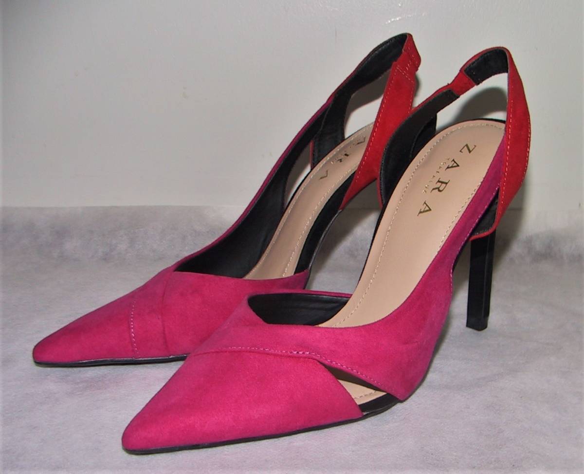 zara pink pumps