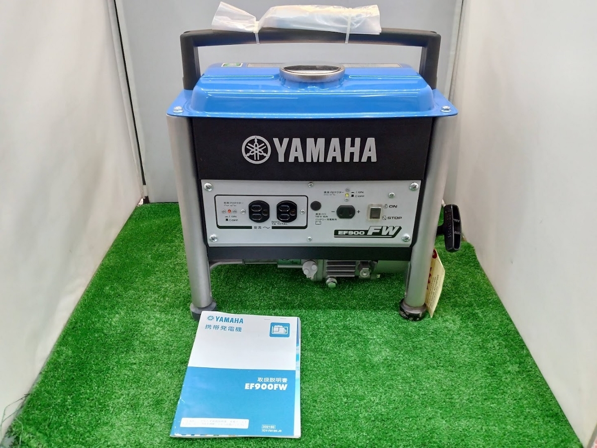 未使用 YAMAHA ヤマハ エンジン発電機 EF900FW 50HZ 定格出力 0.7kVA 東日本地域専用 長期保管品