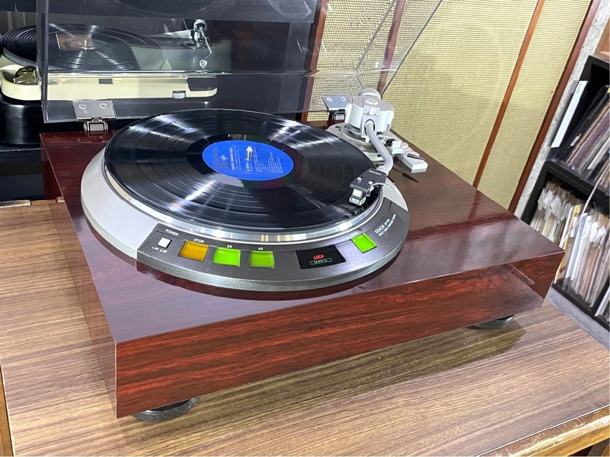 良品 レコードプレーヤー DENON DP-57M S字アームパイプ仕様 シェル等付属 当社整備/調整済品 Audio Station_画像2