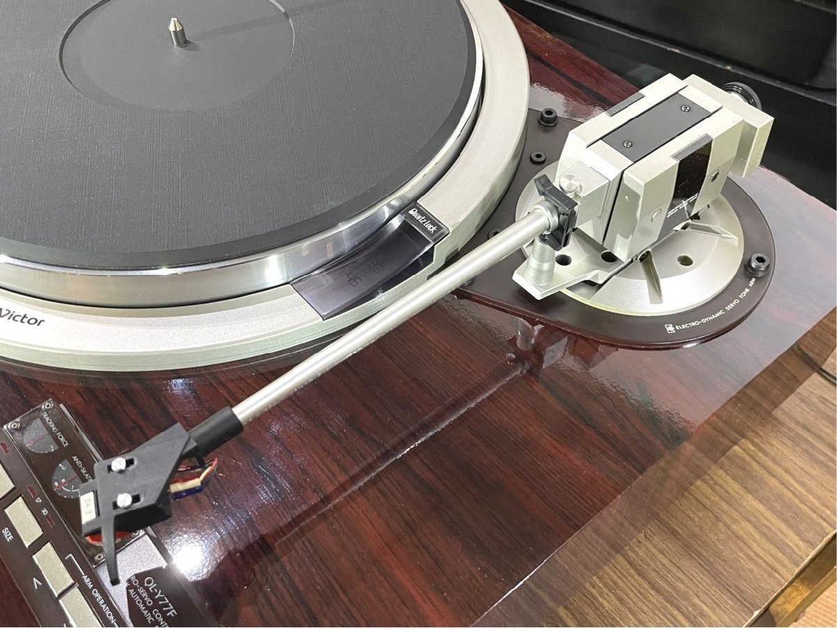 レコードプレーヤー Victor QL-Y77F フルオート PH-100仕様 カートリッジ等付属 当社メンテ/調整済品 Audio Station_画像6