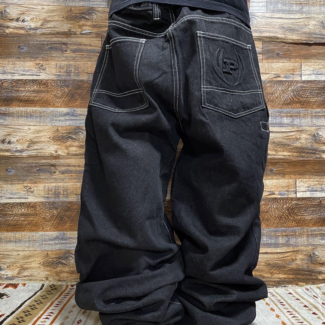 PHAT FARM ファットファーム バギーデニム ブラックデニム 黒 PHAT FARM ファットファーム バギーデニム ブラックデニム 黒