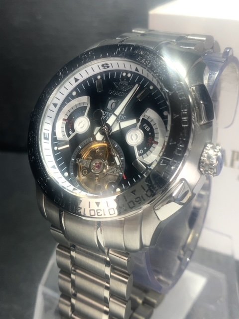 限定モデル 秘密のからくりギミック搭載 新品 DOMINIC ドミニク 正規品 手巻き腕時計 ステンレスベルト アンティーク腕時計 ブラック_画像4