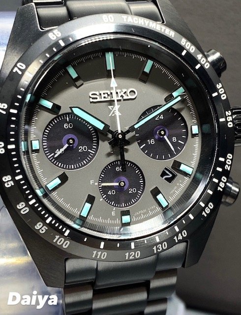 新品 SEIKO セイコー 腕時計 国内正規品 PROSPEX プロスペックス SPEEDTIMER スピードタイマー ソーラー クロノグラフ ブラック SBDL103