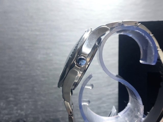 新品 TECHNOS テクノス 腕時計 正規品 アナログ腕時計 クオーツ カレンダー 10気圧防水 ステンレス シンプル ブラック シルバー メンズ_画像5