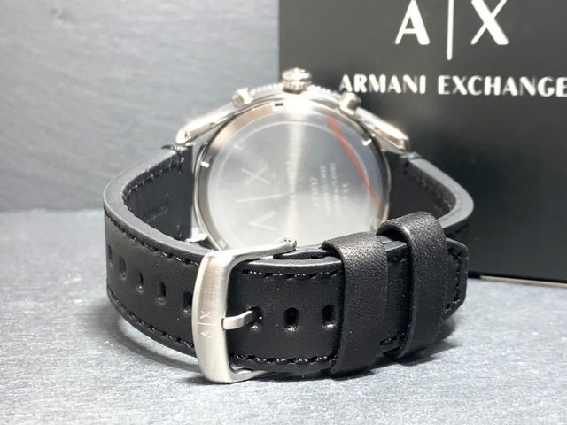 新品 AX ARMANI EXCHANGE アルマーニ エクスチェンジ 正規品 腕時計 アナログ クオーツ 防水 クロノグラフ レザーベルト ビジネス ギフト_画像7