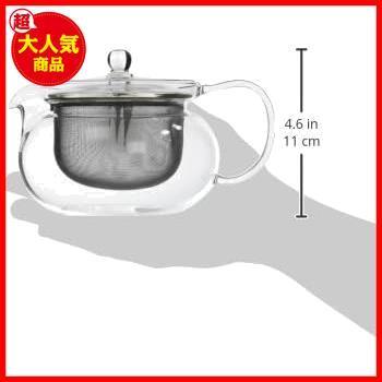 ★450ml_【単品】急須丸★ () 茶茶急須 丸 実用容量450ml 耐熱ガラス CHJMN-45T_画像8