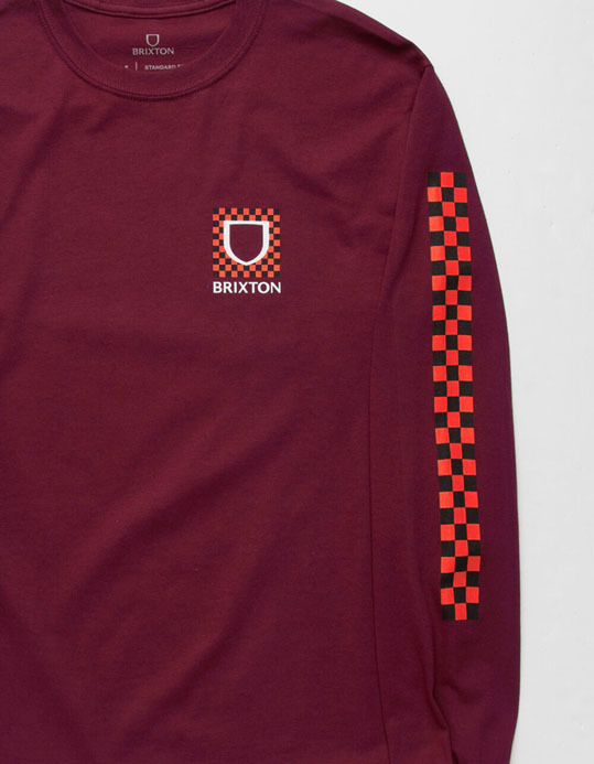 BRIXTON ブリクストン Beta Checkers 長袖シャツ M ロンT