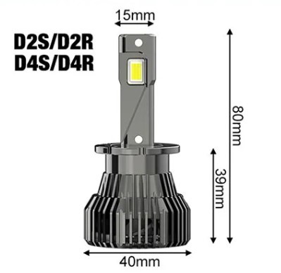 倉庫整理品 激安 新品 HIDからLED・LEDヘッドライト D4S/R 最新デコーダー付き_画像7