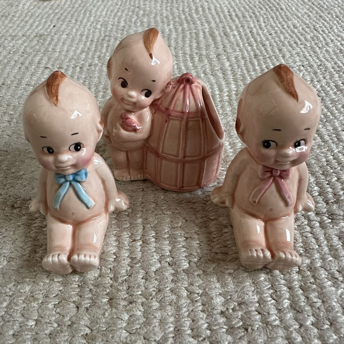 キューピー 9体 昭和レトロ 人形 陶器 おもちゃ 玩具 コレクション 当時物_画像2