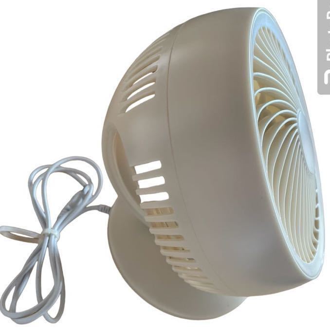 (29) DC motor circulator electric fan energy conservation small size approximately 23cm×17cm approximately 600g quiet sound 28dB ornament possibility yawing 3 -step adjustment beige 