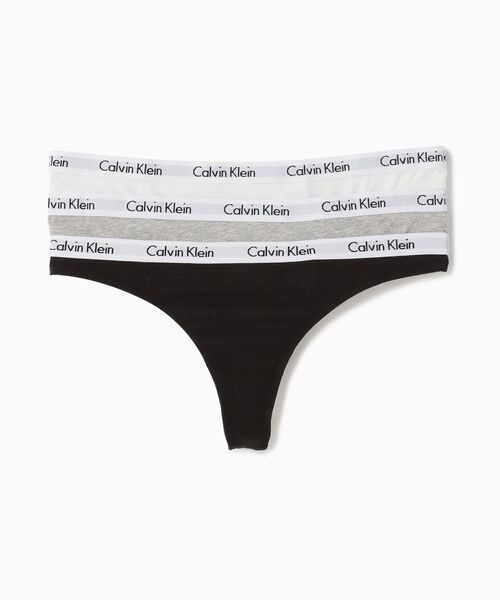 国内正規品◆新品 Calvin Klein Underwear カルバンクライン ショーツ レディース Tバック 3パック マルチ 3枚 XS 定価6,600円 セットの画像1
