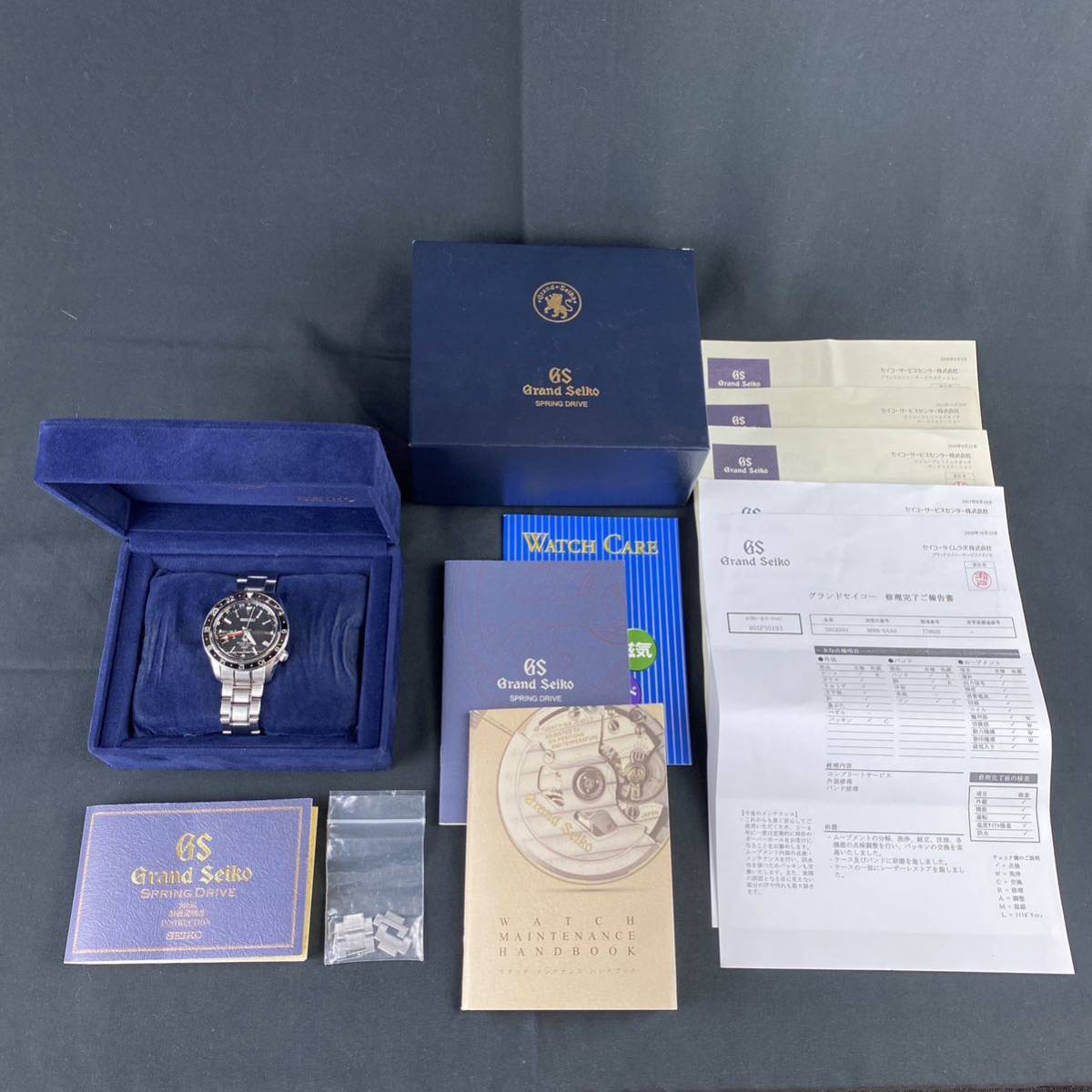 オーバーホール済 グランドセイコー スプリングドライブ GMT SBGE001 Grand SEIKO 腕時計