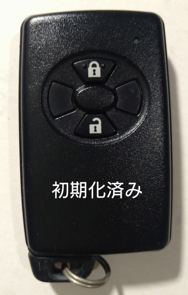 初期化済トヨタ純正 スマートキー 2ボタン ヴィッツ オーリス ルミオン 基盤番号271451-0500 新品電池サービス⑩_画像1