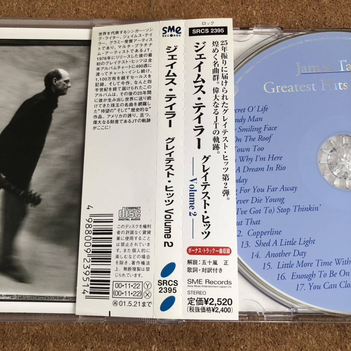グレイテストヒッツ Ｖｏｌ、２／ジェイムステイラー 国内盤中古CD 解説 歌詞 対訳付の画像9