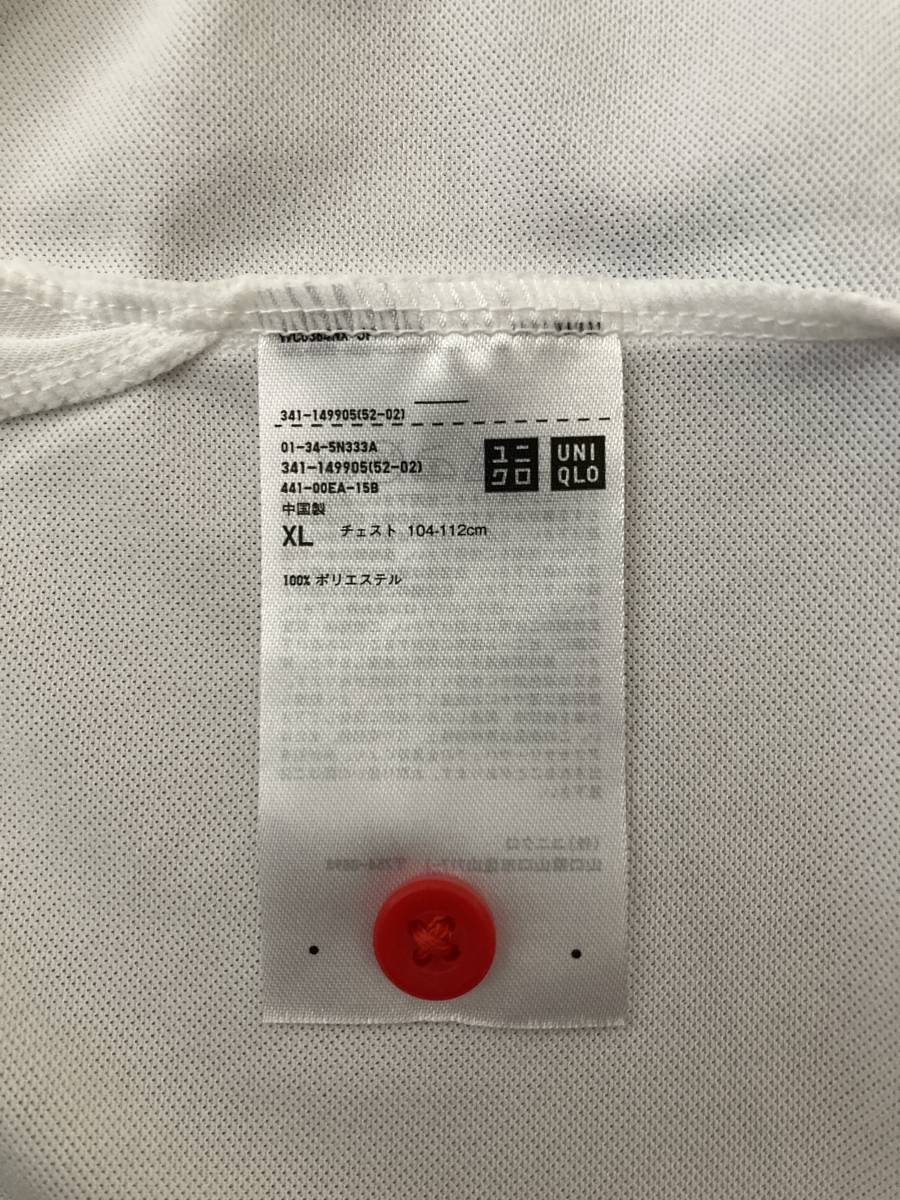 【UNIQLO】ポロシャツ XL 錦織圭 2015 全仏オープン 高機能 ① DRY-EX素材 普段着 テニスなど 未使用 販売終了品 送料無料_画像6