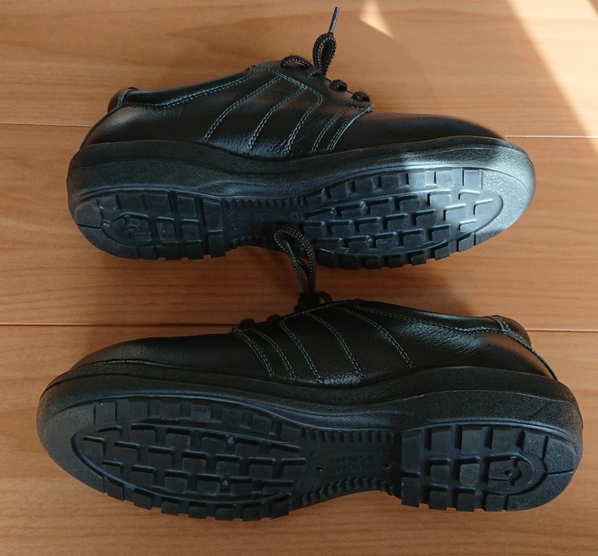 未使用MIDORIセーフティー シューズ黒25.5cm日本製レザー革靴ミドリ安全スニーカー安全靴7.5男女兼用メンズ26レディースasics mizuno REGAL_画像5