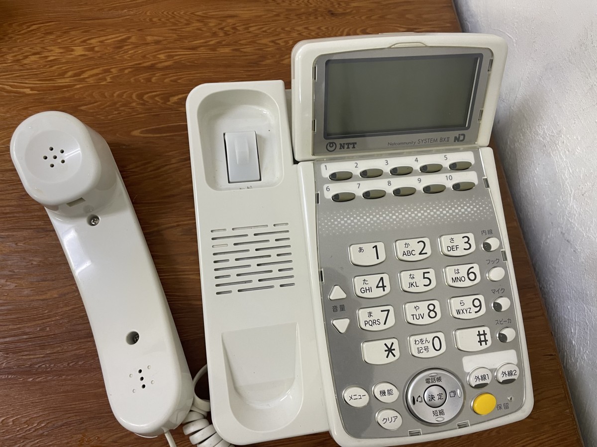 NTT BX2-STEL-(1) BX2 標準電話機 2台セット ビジネスホン 業務用 電話機 本体_画像5