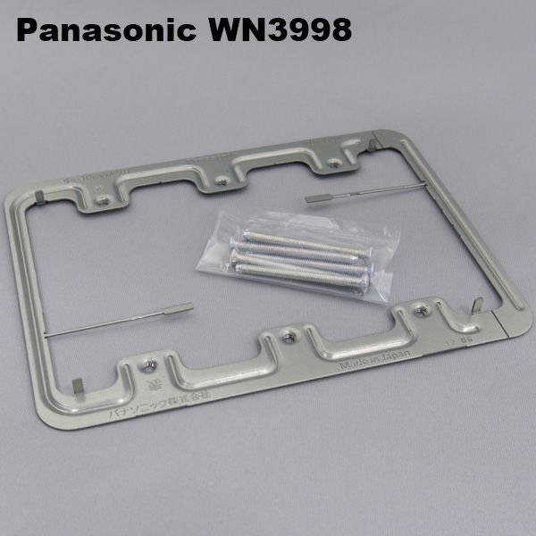 未開封品 Panasonic パナソニック WN3998 石膏ボード用取付押え金具（3連用）5枚入×8箱セット 9mm - 30mm_画像1