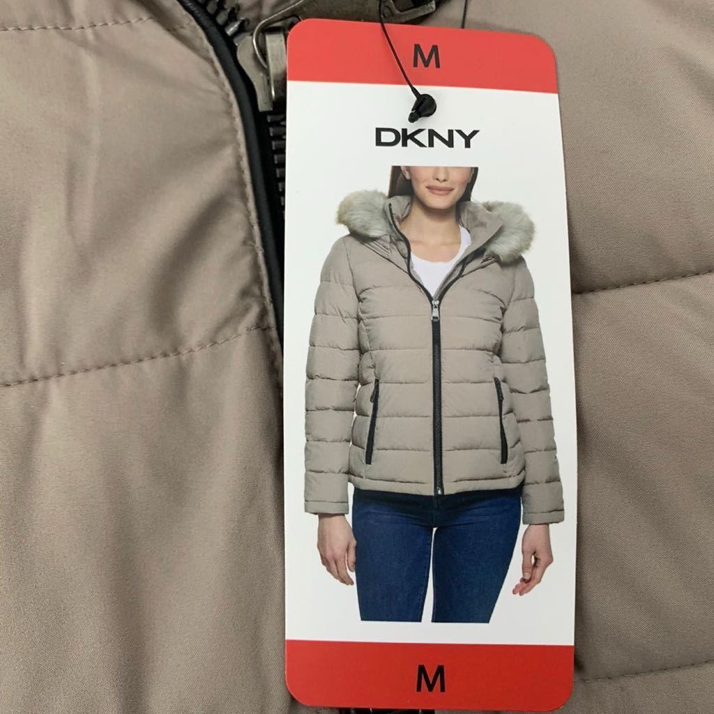 未使用■ DKNYダナキャラン レディース ファー付き ジャケット M 冬用 保温_画像7