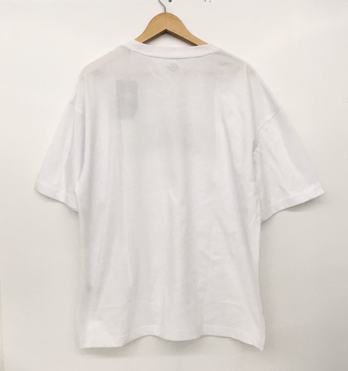 新品■ディッキーズ Dickies メンズ 半袖シャツ XL ホワイト×ネイビー 大きいサイズ_画像4