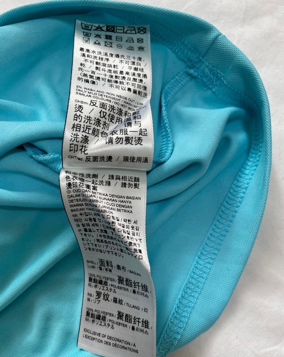 未使用■PUMA プーマ キッズ 半袖シャツ 160 水色 ブルー系 カラフルロゴ Tシャツ スポーツウェア_画像4