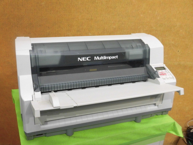 [A18813] NEC MultiImpact 700XAN 水平型ドットプリンタ LAN／パラレル接続 複写伝票にどうぞ ▼やや訳ありの画像1