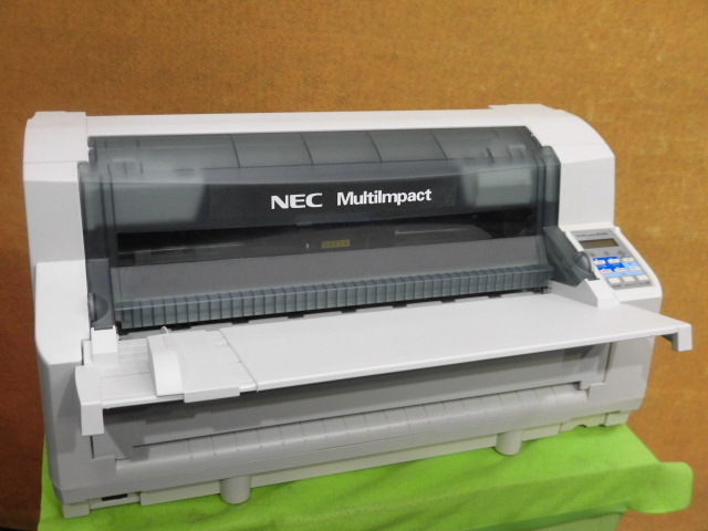 [A18827] ◎現行型番◎ NEC MultiImpact 700JEN 水平型ドットプリンタ LAN／パラレル接続 複写伝票(宅配便、マニフェスト伝票等)にどうぞ_画像1