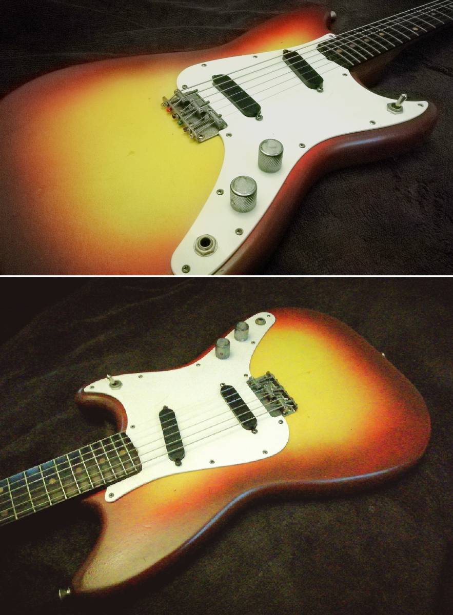 ☆Fender USA DUO-SONIC 1961 Maroon Burst☆デュオソニック1961年マルーンバースト☆リフィニッシュ☆ヴィンテージ中古品☆☆_画像3