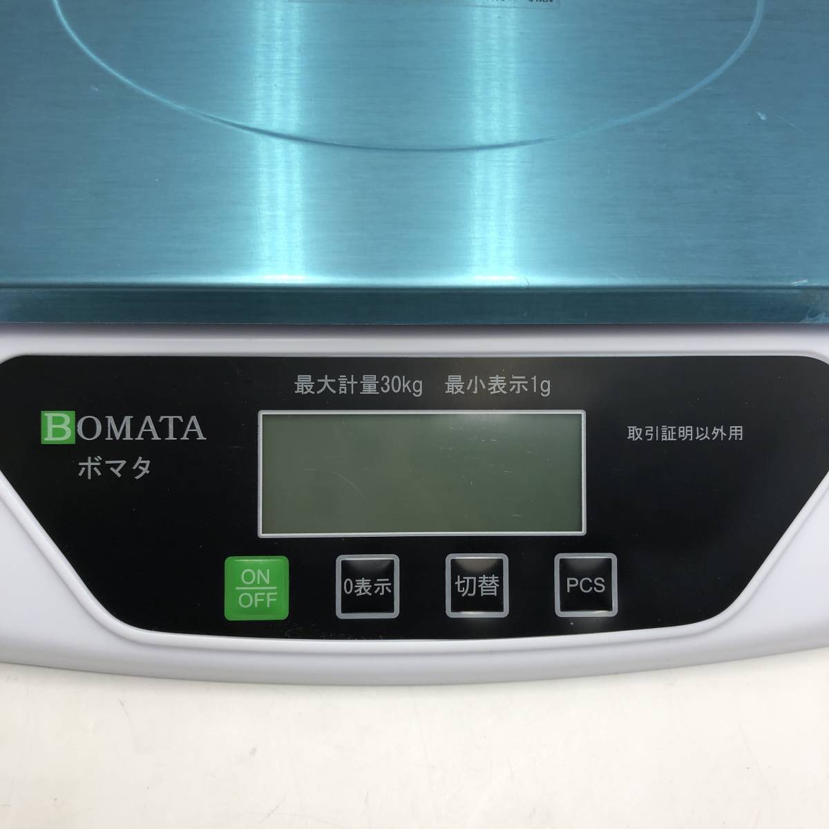  【通電確認済み】BOMATA(ボマタ) 台はかり 1g単位 30kg USB給電&乾電池 デジタルスケール B612C/Y14559-X3_画像3