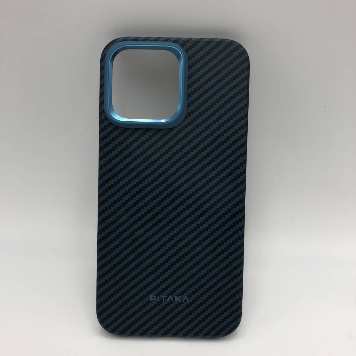 PITAKA iPhone 15 Pro Max用 ケース MagEZ Case Pro 4 1500Dアラミド繊維(1500D 黒/ブルーツイル柄)/Y14703-T2_画像2