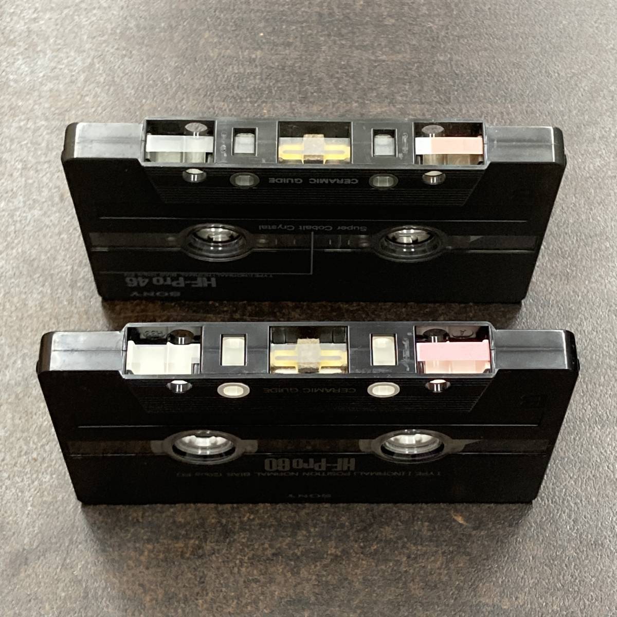 1166T ソニー HF-Pro 46 90分 ノーマル 2本 カセットテープ/Two SONY HF-Pro 46 90 Type I Normal Position Audio Cassette_画像3