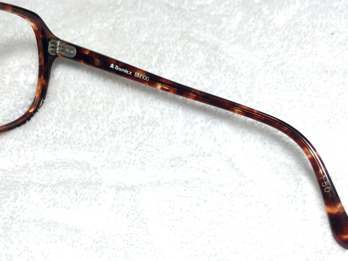 デッドストック Bamlex セル 眼鏡 BM100 ブラウン デミ ビンテージ 未使用 セミオート パリ型 メタル フレーム 昭和 レトロ_画像6