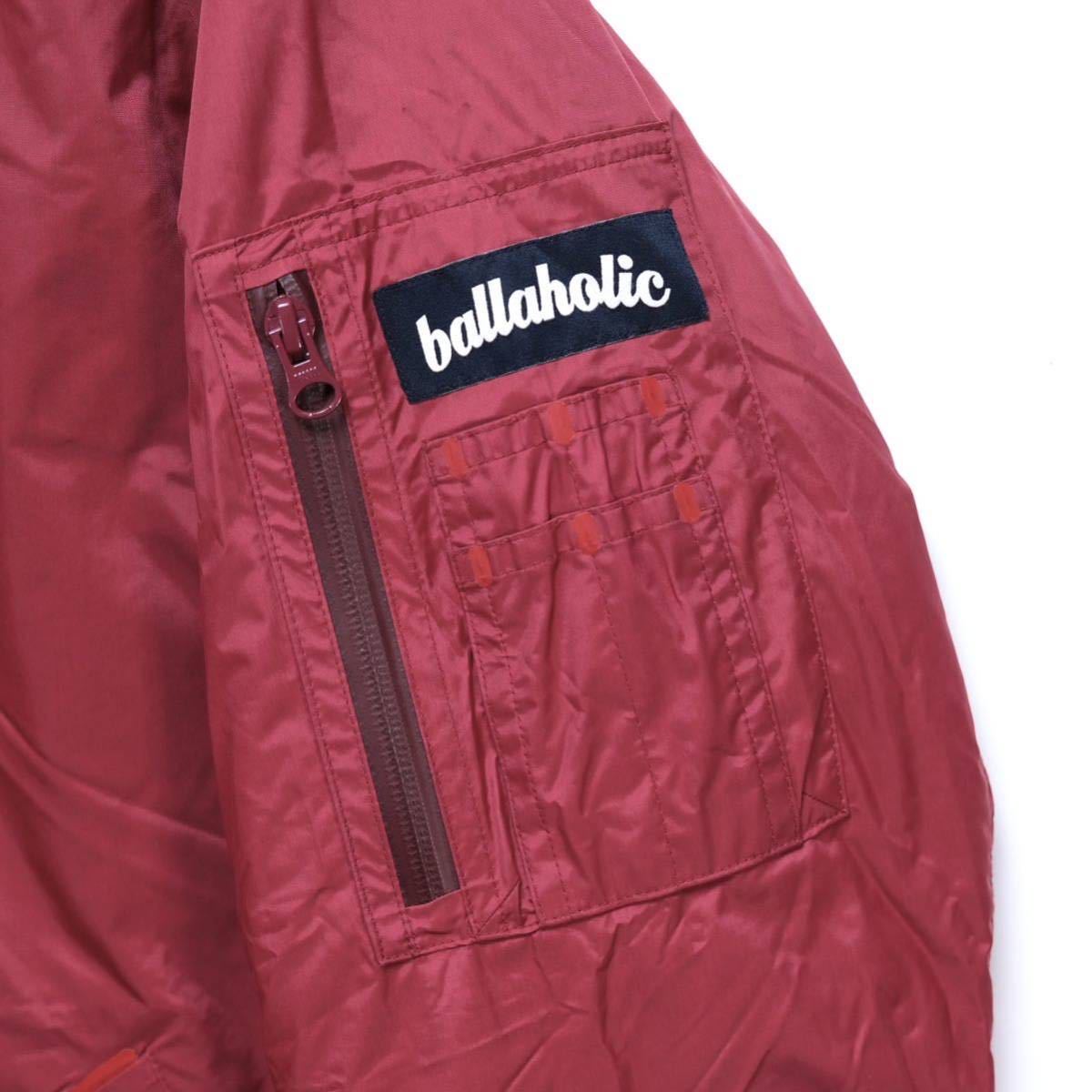 【送料無料】ballaholic(ボーラホリック)/Reversible MA-1  Jacket(burgundy/navy)/リバーシブルMA-1ジャケット/中綿/Lサイズ