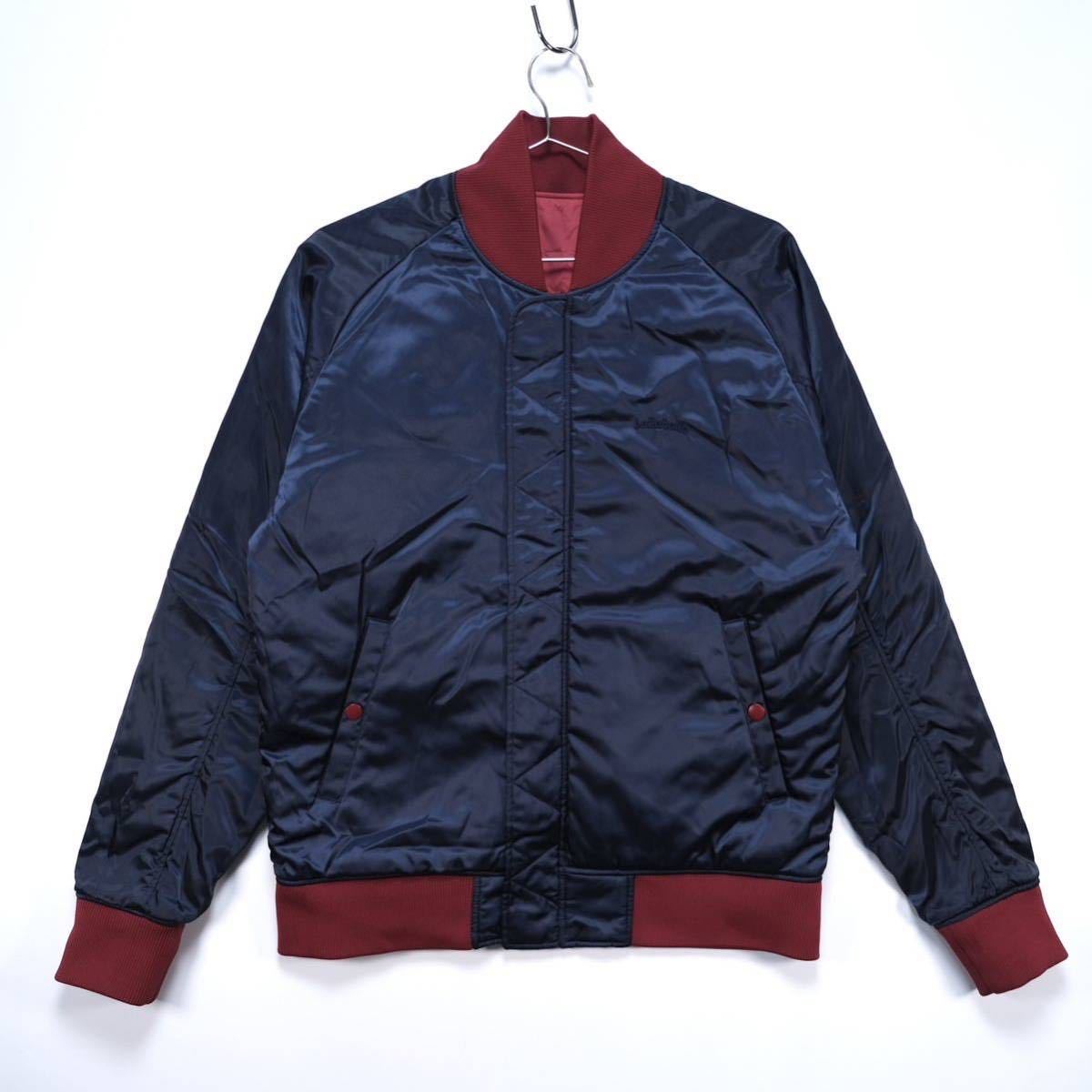 【送料無料】ballaholic(ボーラホリック)/Reversible MA-1  Jacket(burgundy/navy)/リバーシブルMA-1ジャケット/中綿/Lサイズ