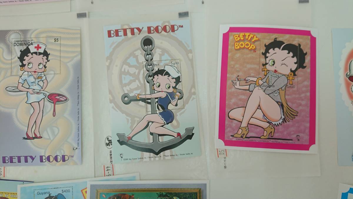 BETTY BOOP ベティちゃん 切手 シート 小型シート ベティ・ブープ 未使用_画像5