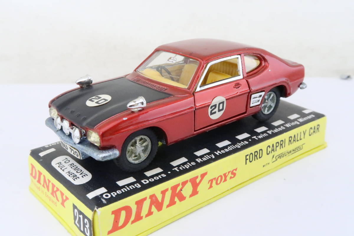 DINKY FORD CAPRI RALLY CAR フォード カプリ ラリー 箱付(難有) イギリス製 1/43 イナレ_画像1