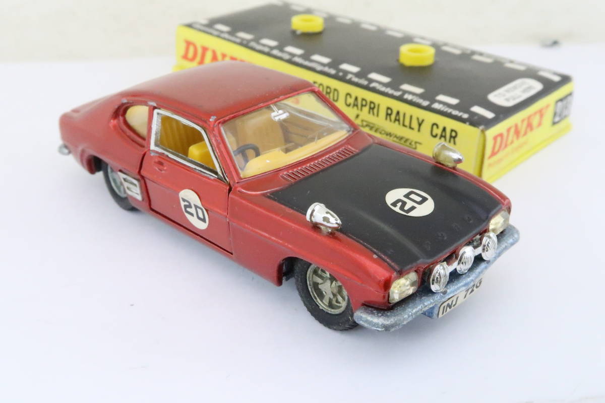 DINKY FORD CAPRI RALLY CAR フォード カプリ ラリー 箱付(難有) イギリス製 1/43 イナレ_画像3