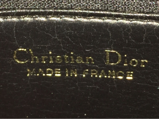 ディオール ショルダーバッグ レザー レディース ブラック ゴールドカラー金具 斜めがけ ChristianDior QR012-23_画像9