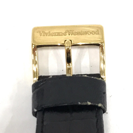 ヴィヴィアンウエストウッド クォーツ 腕時計 ネイビー文字盤 純正ベルト 付属品あり ブランド小物 QR012-318_画像6