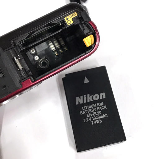 1円 Nikon 1 J2 10-30mm 1:3.5-5.6 VR 30-110mm 1:3.8-5.6 VR 18.5mm 1:1.8 ミラーレス一眼 デジタルカメラ C181701_画像6