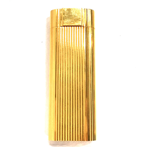 カルティエ オーバル型 ガスライター ゴールドカラー 高さ約7cm 喫煙具 喫煙グッズ 保存ケース・箱付き Cartier_画像2