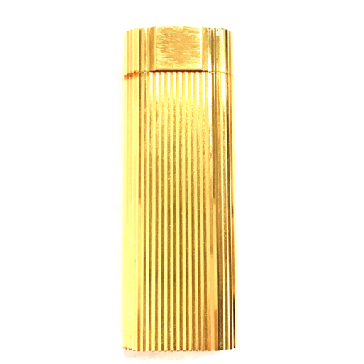 カルティエ オーバル型 ガスライター ゴールドカラー 高さ約7cm 喫煙具 喫煙グッズ 保存ケース・箱付き Cartier_画像3