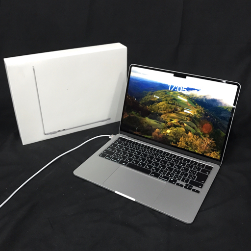 1円 Apple Macbook Air MLY03J/A 13.6インチ ノートPC 2022 M2 8GB 512GB Sonoma14.1_画像1