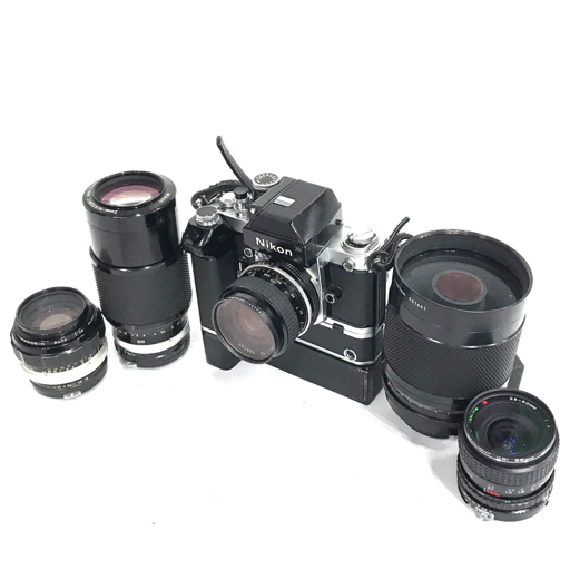 1円 Nikon F2 Reflex-NIKKOR・C 1:8 500mm NIKKOR-H Auto 1:1.8 含む 一眼レフ フィルムカメラ レンズ まとめ セット_画像1