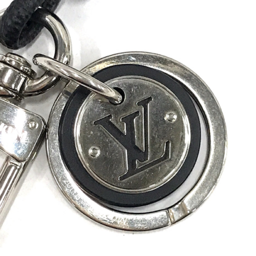 1円 ルイヴィトン M67224 ダミエ グラフィット レザーロープ キーホルダー バッグチャーム メンズ LOUISVUITTON_画像5