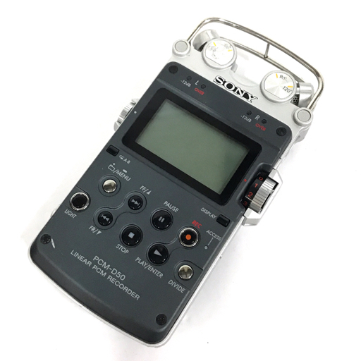 1円 SONY PCM-D50 リニアPCMレコーダー ボイスレコーダー 通電確認済 C032003_画像1