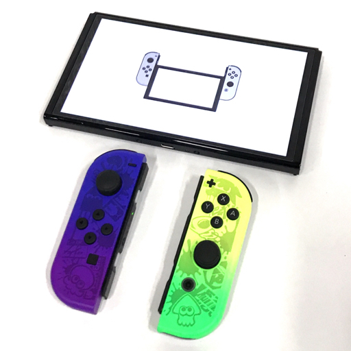 1円 美品 Nintendo Switch HEG-001 有機ELモデル スプラトゥーン3